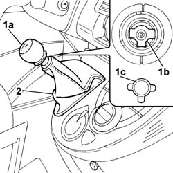 GEAR LEVER KNOB - R + R
