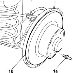 REAR BRAKE DISCS - R+R WITH BRAKE CALIPERS REMOVED