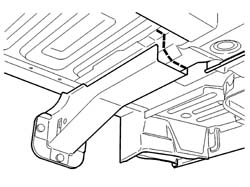 BOOT FLOOR PAN RAIL PARTIAL