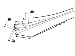 R.R. FRONT PILLAR TRIM