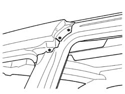 R.R. FRONT PILLAR TRIM