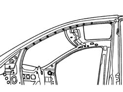 R.R. FRONT PILLAR TRIM
