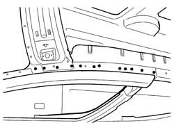 R.R. FRONT PILLAR TRIM