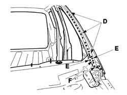 R.R. FRONT PILLAR TRIM