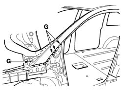 R.R. FRONT PILLAR TRIM
