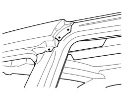 R.R. FRONT PILLAR TRIM