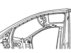 R.R. FRONT PILLAR TRIM