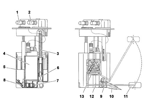 ELECTRIC FUEL PUMP ASSEMLBY (low pressure)