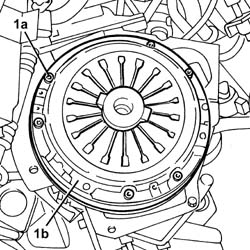CLUTCH - R + R WITH GEARBOX REMOVED