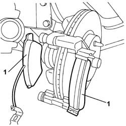 FRONT BRAKE PADS - REPLACE