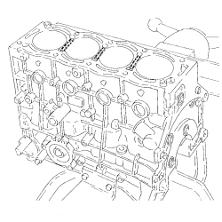 ENGINE - DISMANTLE AND REASSEMBLE FOLLOWING OPERATION 1004E10 - WASH AND CHECK DISMANTLED PARTS - REFIT CYLINDER HEAD AND OIL SUMP - DOES NOT INCLUDE REPAIRS TO CYLINDER HEAD AND AUXILIARY UNIT