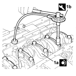 ENGINE - DISMANTLE AND REASSEMBLE FOLLOWING OPERATION 1004E10 - WASH AND CHECK DISMANTLED PARTS - REFIT CYLINDER HEAD AND OIL SUMP - DOES NOT INCLUDE REPAIRS TO CYLINDER HEAD AND AUXILIARY UNIT