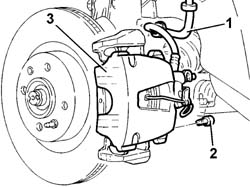 FRONT BRAKE CALIPER (one) - R.R. - Includes bleeding air