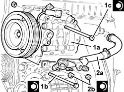 ENGINE - Position on stand and Remove