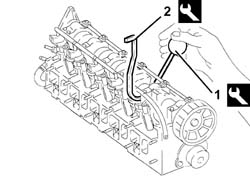 SINGLE CYLINDER HEAD, removed - Overhaul