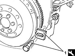 Toothed timing drive belt - R.R. with engine removed