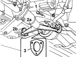 Front catalytic converter attachment SEAL - Replace