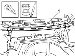 REARSCREEN BASE CROSSMEMBER