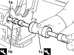 Counter-balance shaft crankcase bearings - Replace with engine and gearbox removed