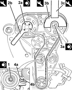 TOOTHED timing BELT - R.R. with engine removed
