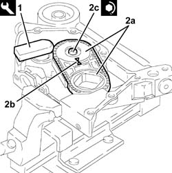 ENGINE OIL PUMP, removed - Check at the bench