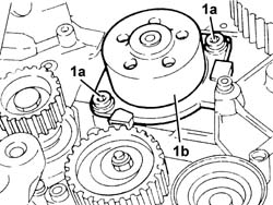 Water pump - R.R. with engine removed