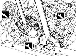 CAMSHAFTS in cylinder head - R.R.