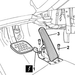 ACCELERATOR PEDAL WITH INTEGRATED POTENTIOMETER - R.R.
