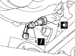 Engine oil pressure warning light SWITCH - R.R.