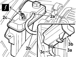 Engine coolant SUPPLY RESERVOIR - R.R.