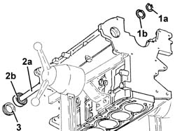 Counter-balance shaft crankcase bearings - Replace with engine and gearbox removed