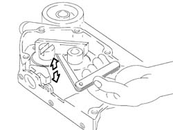 ENGINE OIL PUMP, removed - Check at the bench