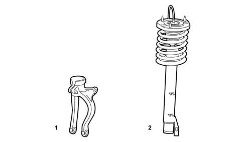 FRONT SUSPENSION WITH VIRTUAL STEERING AXLE