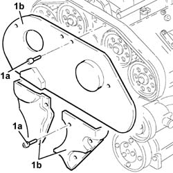 Water pump - R.R. with engine removed