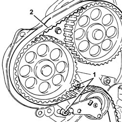 Water pump - R.R. with engine removed