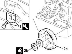 Water pump - R.R. with engine removed