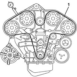 Water pump - R.R. with engine removed