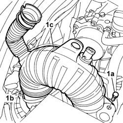 Air inlet pipe to turbocharger - r + r
