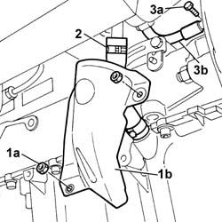 TURBOCHARGER - EXHAUST MANIFOLD - HOSE CONNECTED TO EXHAUST PIPE - R.R.