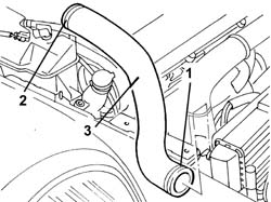 LOWER radaitor coolant outlet HOSE - R.R.