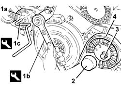 ENGINE - Position on stand and Remove