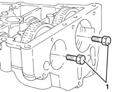CAMSHAFTS in cylinder head - R.R. with head removed