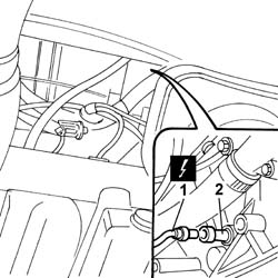 Engine oil pressure warning light SWITCH - R.R.