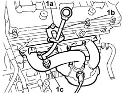 ENGINE - Position on stand and Remove
