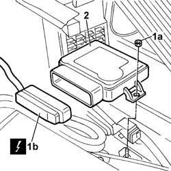 Electrically operated parking brake electronic control unit - R.R.