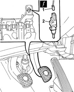 CLUTCH pedal SWITCH - R.R.
