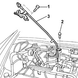 Engine oil dip stick PIPE - R.R.