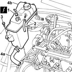 Engine coolant SUPPLY RESERVOIR - R.R.