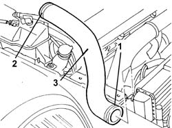 LOWER radaitor coolant outlet HOSE - R.R.