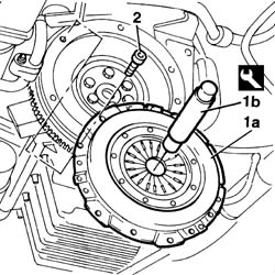 CLUTCH - R.R. with gearbox removed